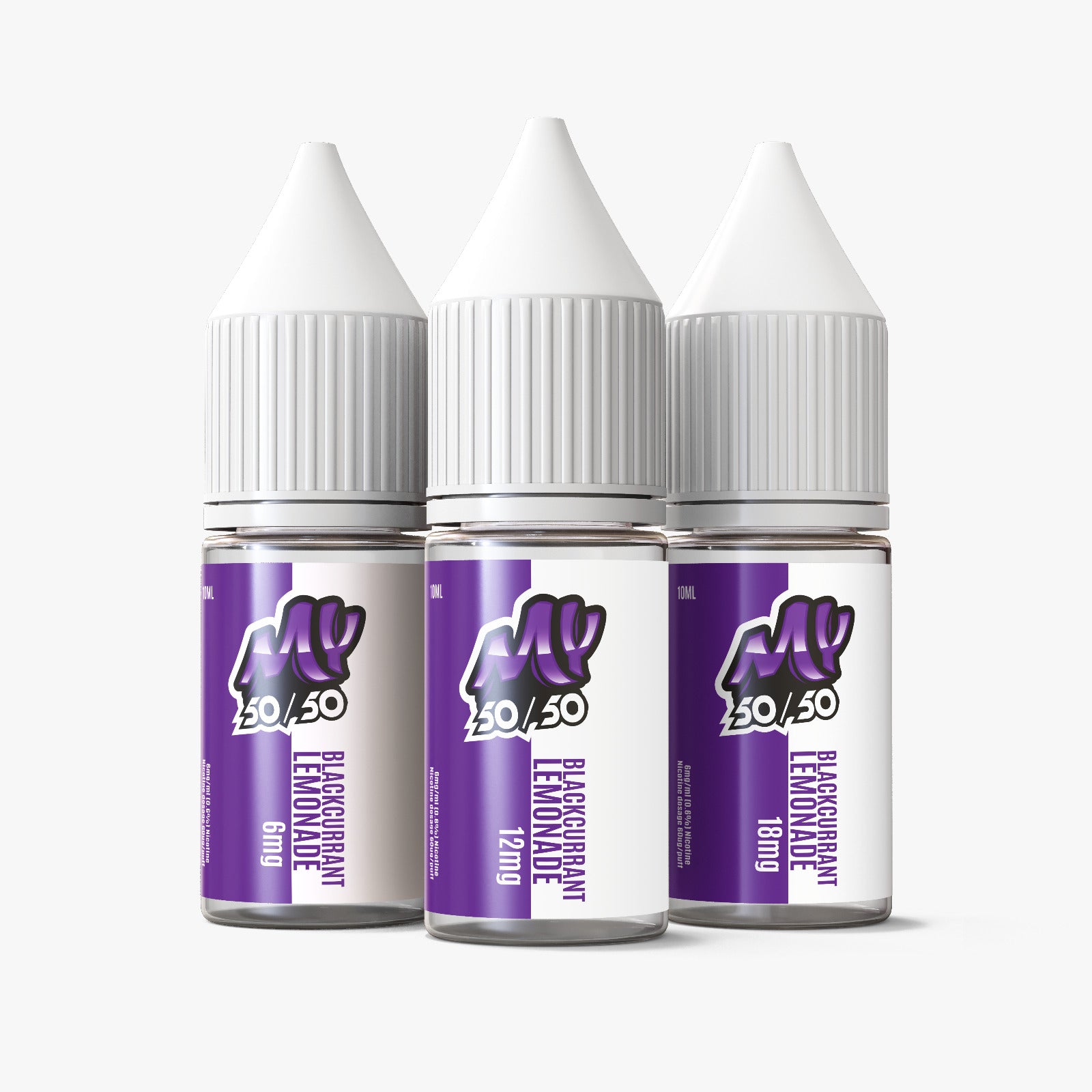 My E-Liquids 50/50 | 10ml E-Juice | 6mg 12mg 18mg | Blackcurrant Lemonade