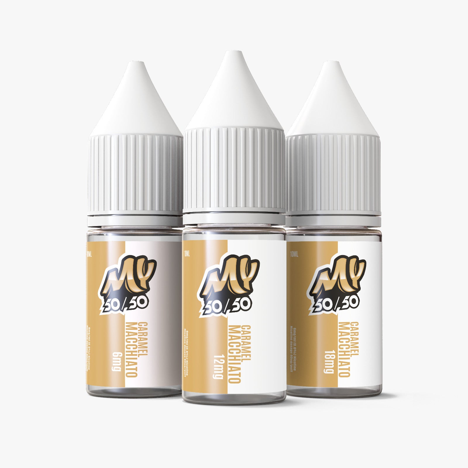 My E-Liquids 50/50 | 10ml E-Juice | 6mg 12mg 18mg | Caramel Macchiato