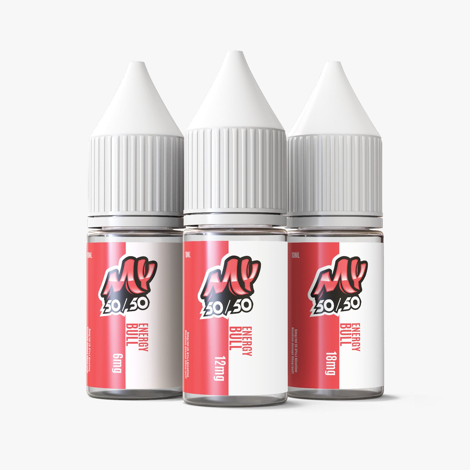 My E-Liquids 50/50 | 10ml E-Juice | 6mg 12mg 18mg | Energy Bull