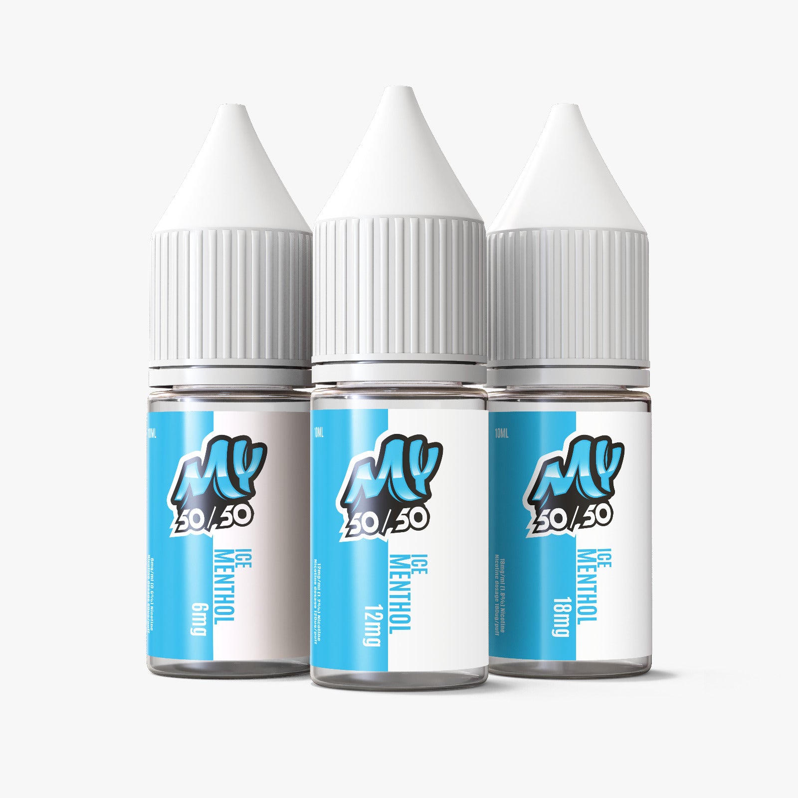 My E-Liquids  50/50 | 10ml E-Juice | 6mg 12mg 18mg | Ice Menthol