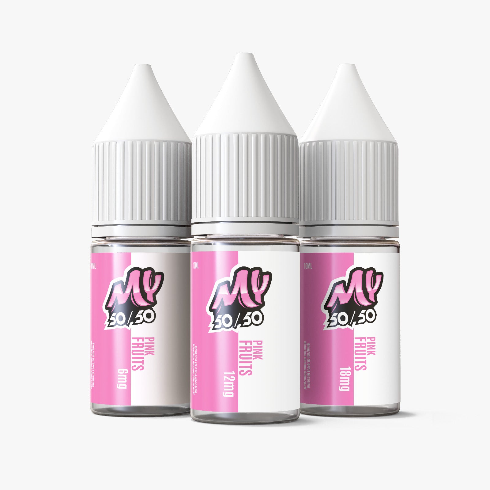 My E-Liquids 50/50 | 10ml E-Juice | 6mg 12mg 18mg | Pink Fruits