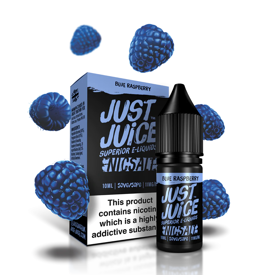 Blue Raspberry Nic Salts By Just Juice 10ml (50VG/50PG) 5MG|11MG|20MG