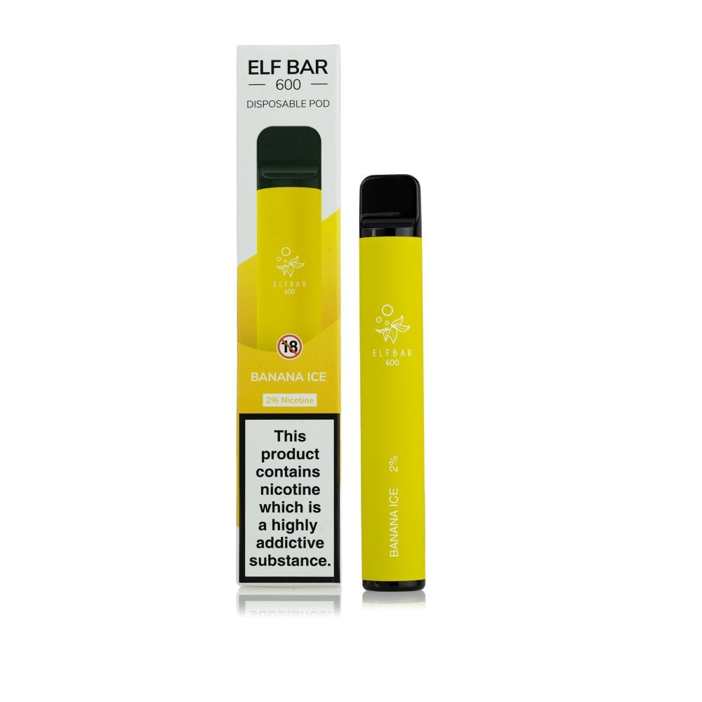 Elf Bar 600 | Disposable Pod | Banana Ice