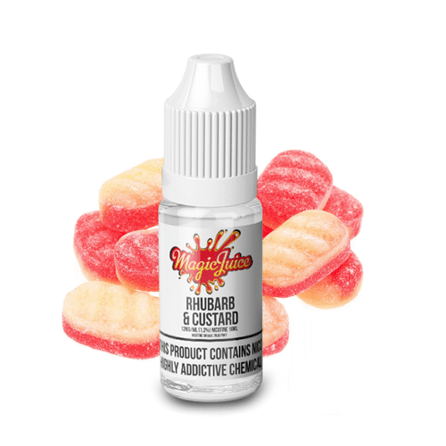 50/50 | 10ml E-Juice | 6mg 12mg 18mg | Rhubarb & Custard